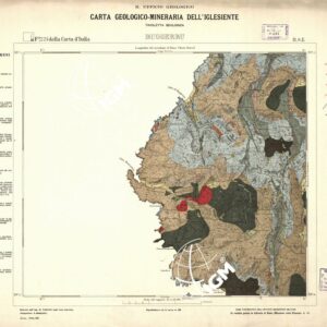 CARTA GEOLOGICO-MINERARIA DELL'INGLESIENTE. R. UFFICIO GEOLOGICO - Buggerru