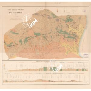 CARTA GEOLOGICO-MINERARIA DEL SARRABUS - ISOLA DI SARDEGNA