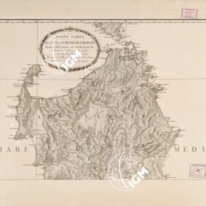 NUOVA CARTA DELL'ISOLA E REGNO DI SARDEGNA OPERA DEL R. P. TOMMASO NAPOLI DELLE SCUOLE PIE COLLEGIATO DELL'UNIVERSITA' DI CAGLIARI, E DEL CAV. RIZZI-ZANNONI DIRETTORE DEL BURO' TOPOGRAFICO DELLA GUERRA PRESSO S. M. IL RE DELLE DUE SICILIE, 1811.