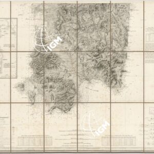 CARTA DELL'ISOLA E REGNO DI SARDEGNA - Foglio Sud