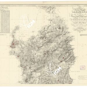 CARTA DELL'ISOLA E REGNO DI SARDEGNA - Foglio Nord
