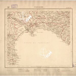 CARTA DELLE PROVINCIE DI CAGLIARI E SASSARI... - Foglio 234.27 - Cagliari