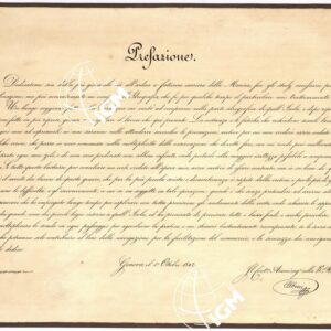 CARTA IDROGRAFICA DELLA SARDEGNA LEVATA DAL CAVALIERE GIUSEPPE ALBINI CAPITANO DI VASCELLO NELLA MARINA DI S.M. SARDA - Prefazione