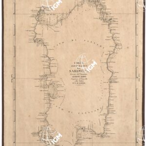 CARTA IDROGRAFICA DELLA SARDEGNA LEVATA DAL CAVALIERE GIUSEPPE ALBINI CAPITANO DI VASCELLO NELLA MARINA DI S.M. SARDA.