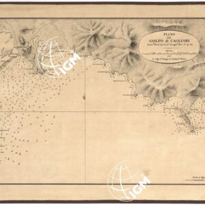 CARTA IDROGRAFICA DELLA SARDEGNA LEVATA DAL CAVALIERE GIUSEPPE ALBINI CAPITANO DI VASCELLO NELLA MARINA DI S.M. SARDA - FOGLIO 3 - PIANO DEL GOLFO DI CAGLIARI.