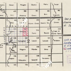 CARTA TECNICA DELL'ITALIA MERIDIONALE - INIZIO DEI RILIEVI SARDEGNA PER CONTO DELLA CASSA PER IL MEZZOGIORNO - Quadro d'Unione