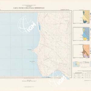 CARTA TECNICA DELL'ITALIA MERIDIONALE - INIZIO DEI RILIEVI SARDEGNA PER CONTO DELLA CASSA PER IL MEZZOGIORNO - Elemento 528-B1-II - Punta Maimoni (Oristano)