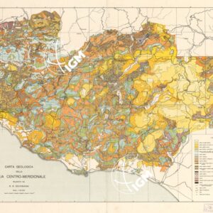 CARTA GEOLOGICA DELLA SICILIA CENTRO MERIDIONALE RILEVATA DA R.B. BEHRMANN