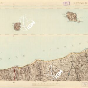 CARTA DELL'ISOLA DI SICILIA - Foglio 134 - S. Stefano di Camastra