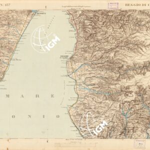 CARTA DELL'ISOLA DI SICILIA - Foglio 137 - Reggio di Calabria