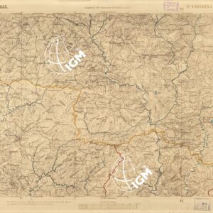 CARTA DELL'ISOLA DI SICILIA - Foglio 153 - S.a Caterina Villarmosa