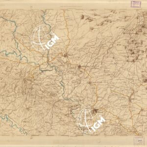 CARTA DELL'ISOLA DI SICILIA - Foglio 155 - Adernò