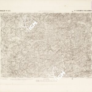 CARTA DELL'ISOLA DI SICILIA - Foglio 153 - S.a Caterina Villarmosa