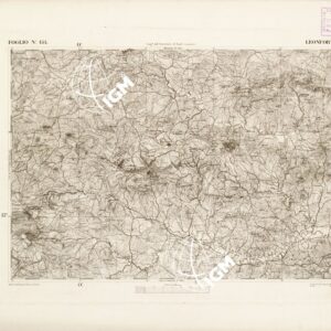 CARTA DELL'ISOLA DI SICILIA - Foglio 154 - Leonforte