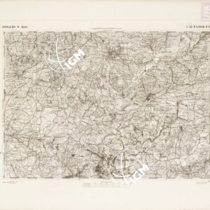 CARTA DELL'ISOLA DI SICILIA - Foglio 160 - Caltanissetta