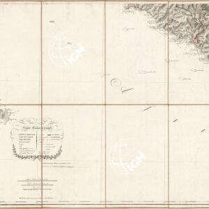 CARTA GENERALE DELLA ISOLA DI SICILIA  - Foglio 4 - Siracusa, Agrigento, Caltanissetta, Catania, Enna, Ragusa