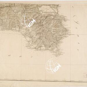 CARTA GENERALE DELLA ISOLA DI SICILIA - Foglio 3 - Ragusa, Siracusa, Enna, Agrigento, Caltanissetta, Catania