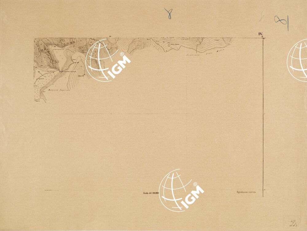CARTA TOPOGRAFICA DEL FARO DI MESSINA ESEGUITA NEL 1844 - Foglio 8