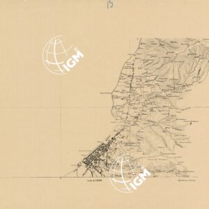 CARTA TOPOGRAFICA DEL FARO DI MESSINA ESEGUITA NEL 1844 - Foglio 13