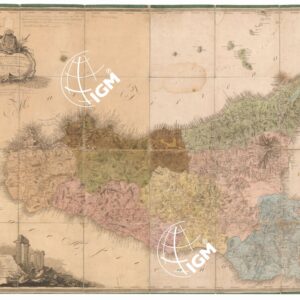 CARTA DEL REGNO DI SICILIA RICAVATA DALL'ORIGINALE CARTA DEL BARONE DI SCHMETTAU