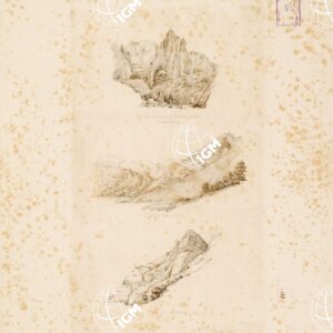 3I. CARTA TOPOGRAFICA DELL'ETNA... - II. CARTA GEOLOGICA DELL'ETNA... - Veduta XV - Veduta orientale della Serra Giannicola-Rocca del Corvo-Rocca del Zappino