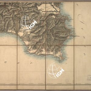 CARTA GENERALE DELL'ISOLA DI SICILIA COMPILATA SUI MIGLIORI DOCUMENTI ESISTENTI. TORINO - Foglio 4 - Siracusa, Caltanissetta, Ragusa, Catania