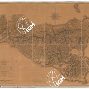 THE ISLAND OF SICILY DRAWN FROM THE MAPS OF SCHMETTAU, MYLNE, BACLER D'ALBE, ECC. LONDON PUBLISHED BY W. M. FADEN. GEOGRAPHER TO HIS MAJESTY AND TO HIS ROYAL HIGHNESS THE PRINCE REGENT 1813 - Sicilia