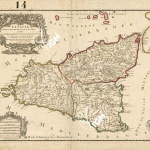 LA SICILE DIVISEE EN SES TROIS PROVINCES... - Sicilia