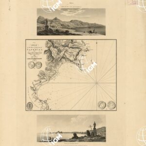 PLAN OF THE BAY AND ENVIRONS OF TAORMINA BY CAPTAIN SMYTH. KNIGHT OF S. FERDINAND AND MERIT