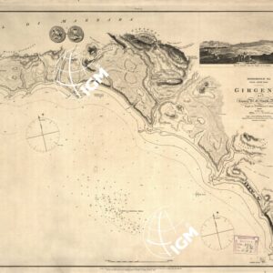 MEDITERRANEAN SEA. SICILY SOUTH COAST. GIRGENTI BY CAPTAIN SMYTH. KNIGHT OF ST. FERDINAND & MERIT.