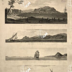 VIEW OF THE BAY OF PALERMO, CEFALU' BEARING E. BY S. FIVE MILES DISTANT, APPEARANCE OF THE CHANNEL BETWEEN SICILY AND THE AEOLIAN ISLAND, APPEARANCE OF THE COASTS OF SICILY AND CALABRIA ON PASSING MILAZZO LIGHTHOUSE