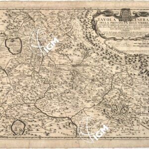 Tavola GENERALE DELLA PROVINCIA DELL'UMBRIA NUOVAMENTE CORRETTA ET AMPLIATA SECONDO LO STATO PRESENTE DAL REV. PADRE ABB. MORONCELLI MONACO SILVESTRINO DA FABIANO