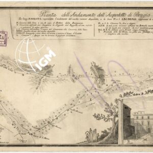 PIANTA DELL'ANDAMENTO DELL'ACQUEDOTTO DI PERUGIA s. d. - Tavola 1