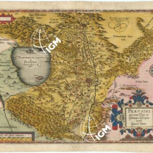 THEATRUM ORBIS TERRARUM DI ORTELIO. "PERUSINI AGRI; EXACTISSIMA NOVISSIMAQUE DESCRIPTIO: AUTORE EGNATIO DANTE".