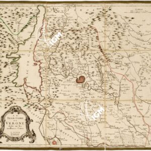 LE TERRITOIRE DE VERONE DRESSE SUR LES MEILLEURES CARTES. A VENISE PAR P. SANTINI. CHEZ M. REMONDINI.