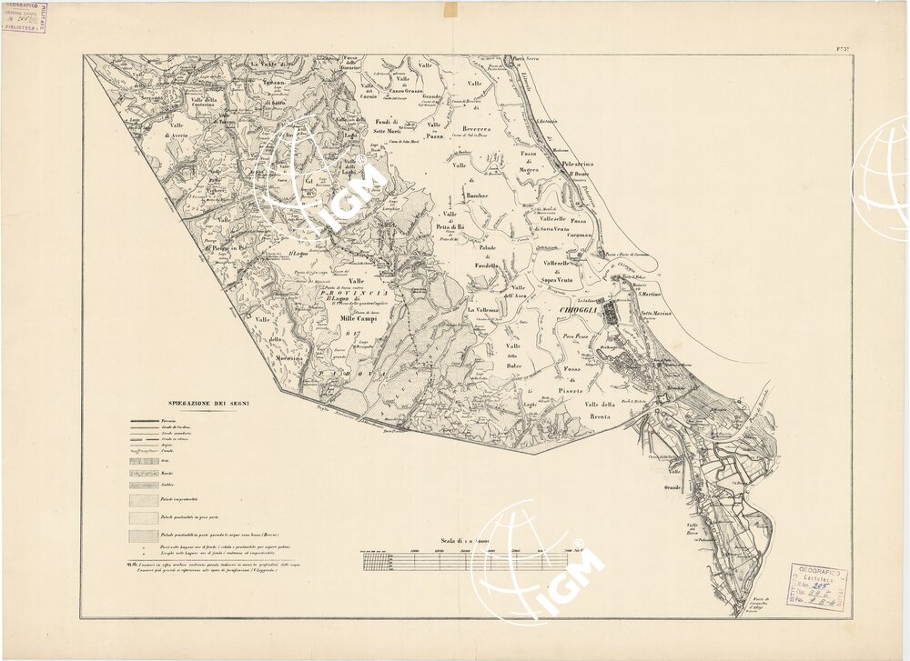 CARTA TOPOGRAFICA DELLA LAGUNA VENETA - Foglio 3