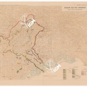 SITUAZIONE DELLE FORZE CONTRAPPOSTE DAL 23 OTTOBRE AL 9 NOVEMBRE DEL 1917 - Volume III Tavola 16