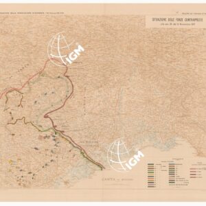 SITUAZIONE DELLE FORZE CONTRAPPOSTE DAL 23 OTTOBRE AL 9 NOVEMBRE DEL 1917 - Volume III Tavola 18