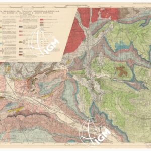 CARTA GEOLOGICA DEL TRENTINO MERIDIONALE - ORIENTALE TRA BORGO DI VALSUGANA E MONTE COPPOLO