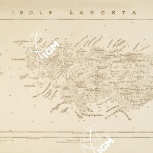 CARTA DELLA COSTA ORIENTALE DELL'ADRIATICO... - ISOLE LAGOSTA