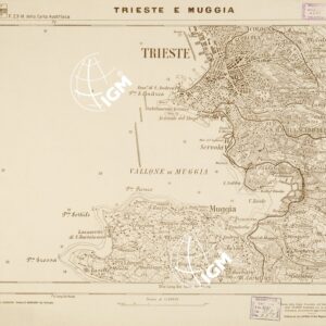 CARTA DELLA COSTA ORIENTALE DELL'ADRIATICO... - TRIESTE E MUGGIA Foglio 23-6