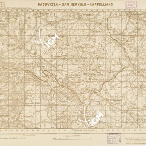 CARTA DELLA COSTA ORIENTALE DELL'ADRIATICO... - BASOVIZZA - SAN SERVOLO - CARPELLIANO Foglio 23-4