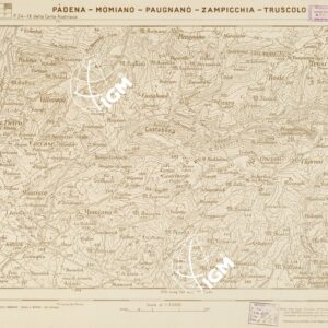 CARTA DELLA COSTA ORIENTALE DELL'ADRIATICO... - PADENA - MOMIANO - PAUGNANO - ZAMPICCHIA - TRUSCOLO Foglio 24-3