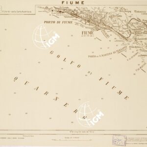 CARTA DELLA COSTA ORIENTALE DELL'ADRIATICO... - FIUME Foglio 24-7