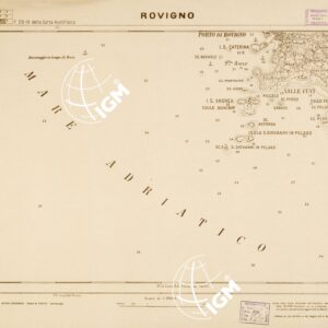 CARTA DELLA COSTA ORIENTALE DELL'ADRIATICO... - ROVIGNO Foglio 25-8