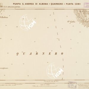CARTA DELLA COSTA ORIENTALE DELL'ADRIATICO... - PUNTA S. ANDREA DI ALBONA - QUARNERO - PUNTA COBII Foglio 25-9