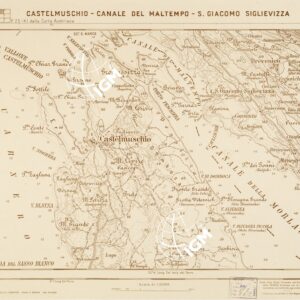 CARTA DELLA COSTA ORIENTALE DELL'ADRIATICO... - CASTELMUSCHIO - CANALE DEL MALTEMPO - S. GIACOMO SIGLIEVIZZA Foglio 25-2