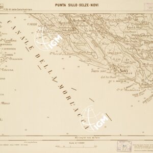 CARTA DELLA COSTA ORIENTALE DELL'ADRIATICO... - PUNTA SILLO - SELZE - NOVI Foglio 25-6
