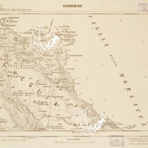 CARTA DELLA COSTA ORIENTALE DELL'ADRIATICO... - VERBENICO Foglio 25-9