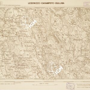CARTA DELLA COSTA ORIENTALE DELL'ADRIATICO... LEDENIZZE - CARAMPOTE - DULLIBA Foglio 25-4